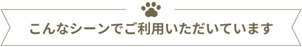 こんなシーンでご利用いただいています